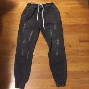 Men's Denim Jogger pants size Large